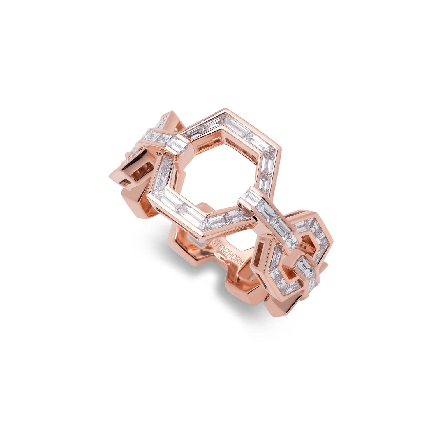 HONEY HONEY Full Set Diamond Rose Gold Ring