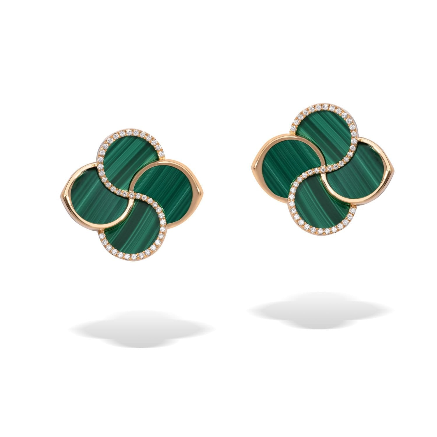 FLUMINA Earrings with Malachite