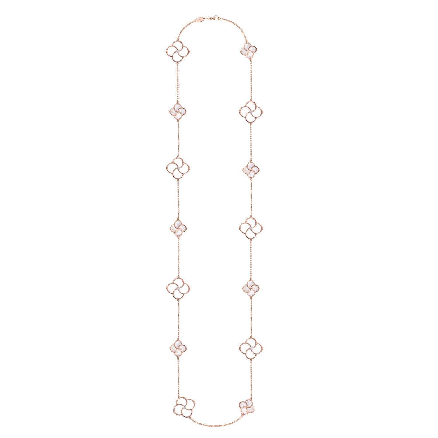FLUMINA Sautoir Halskette mit Perlmutt